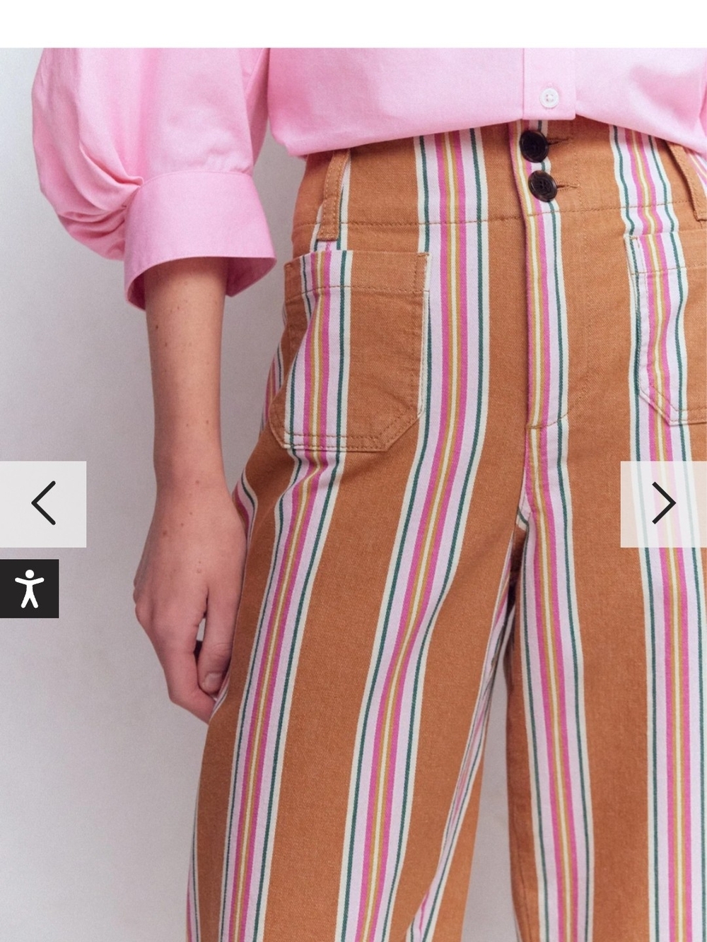 BODEN_ Striped Primrose Pated Pocket Jeans - Picture 4 of 9